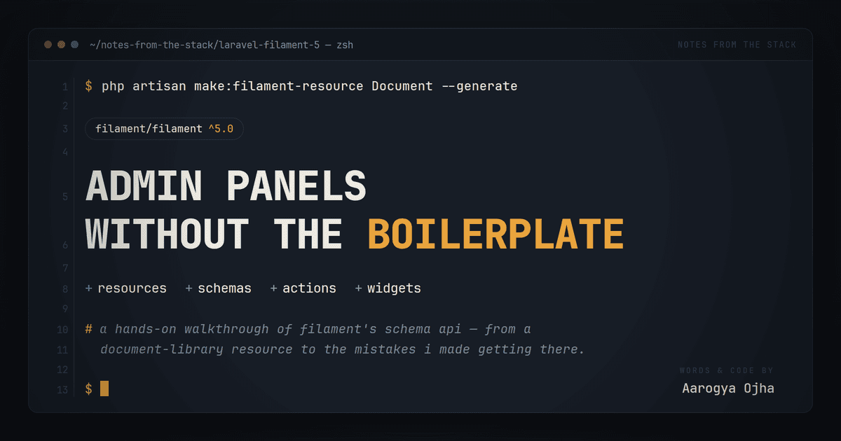 Laravel Filament 5: Admin Panels Without the Boilerplate